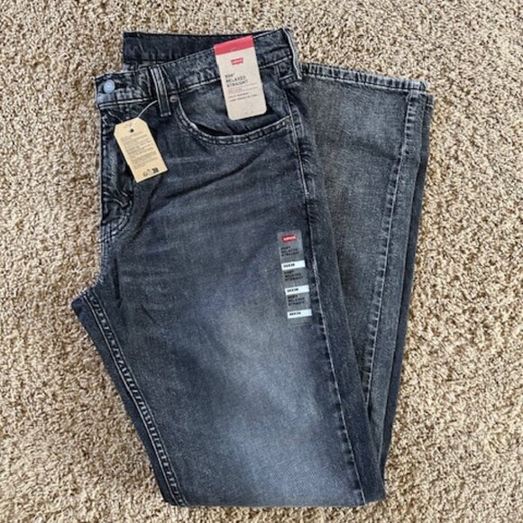 NWT 559™ Relaxed Straight Fit Men's Jeans - Black - Non-Stretch 36X36 - Picture 7 of 11